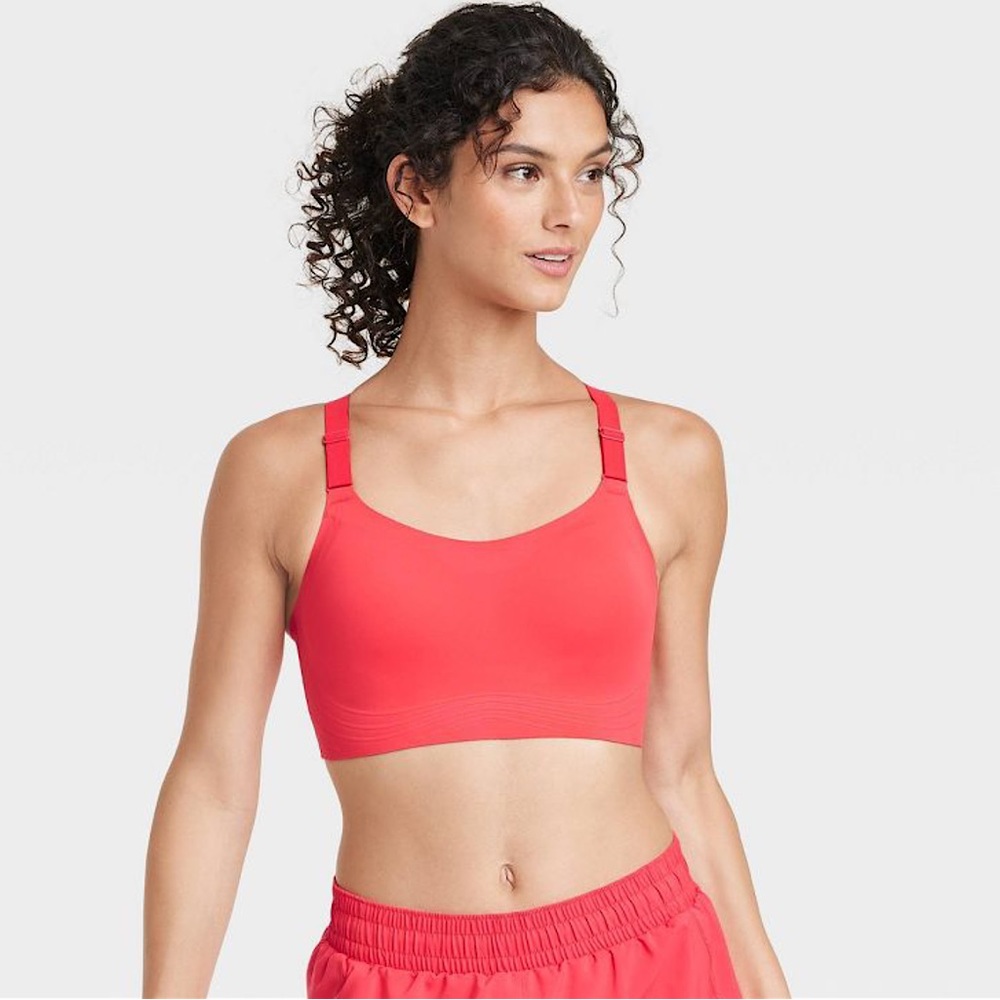 All in Motion Coral Pink High Support Sports Bra